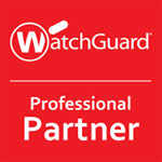 WatchGuard firewall and cybersecurity protection Professional Partner badge